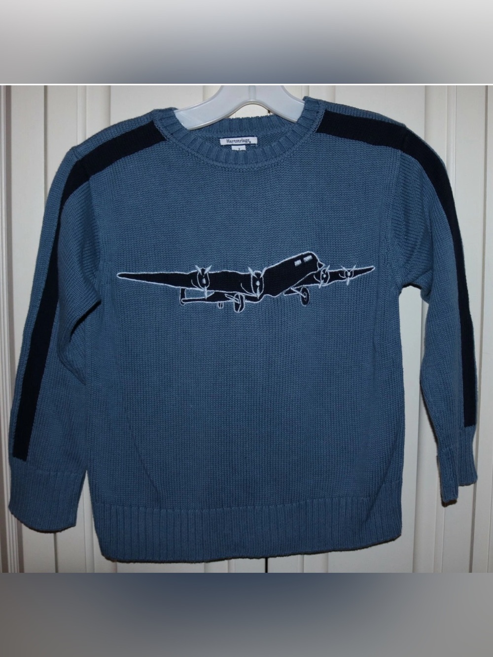 Boy's Hartstrings Airplane Sweater - Size 7